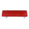 thumbnail image 1 of Bubbles Red Rectangle Glass Cabinet Pull - Aluminum Post, 1 of 1