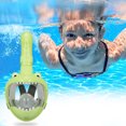 thumbnail image 4 of Anti-niebla linda tipo animal niños buceo guardacososMantenga el buceo Lindo tipo animal niños buceo cara protector de cara silicona caras portátil escudo impermeable aguas deportes deportes tipo 1 AweSitey OD002510-01B, 4 of 7