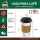 thumbnail image 5 of Berry Green 50 Vasos para Cafe de 20 oz (591 mil) Desechables con Tapa y Manga Protectora, Perfecta Para Cafe, Te y Todo Tipo de Bebidas Calientes, sin Derrames, Biodegradables Best Trading VCAF20, 5 of 8