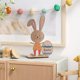 thumbnail image 5 of Decoraciones de Pascua, decoraciones estereoscópicas de Pascua, decoraciones de mesa con conejos y huevos con patrones de madera, decoraciones de Pascua felices, adecuadas para decoraciones de fiesta, 5 of 6