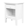 thumbnail image 4 of Adeptus Solid Wood Easy Pieces Single Drawer End Table/Nightstand w/Cubby - White, 4 of 6