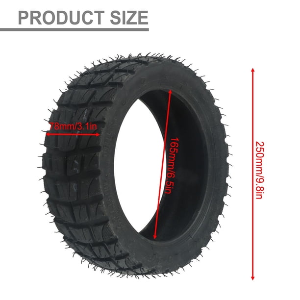 Pneu Tout-terrain 10x2.75-6.5 Pour Scooter électrique – Tubeless, Caoutchouc Durable, Résistant à L’usure – Remplacement Parfait