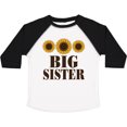 thumbnail image 3 of Inktastic Big Sister Announcement Sunflowers Girls Toddler T-Shirt, 3 of 5