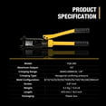 thumbnail image 5 of LCyindu 16T Hydraulic crimping tool 8AWG-600MCM Cable crimping Tool 2.2 cm stroke hydraulic lug crimping device Electric terminal crimping machine with 13 pairs of mold set,YQK-300, 5 of 7