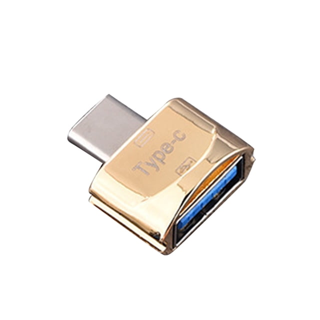 Nueva llegada Mini alta velocidad de transmisión USB 3.1 Teléfono Cámara TF Lector de tarjetas de memoria Adaptador OTG Puerto tipo c Estaciones de acoplamiento para portátiles Dorado sin cadena