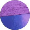 thumbnail image 1 of Ahgly Company Tapis Rond Lavable en Machine Intérieur Transitionnel Violet, 7 Pieds Rond, 1 of 7