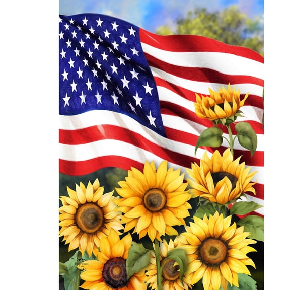 Briarwood Lane Summer Garden Flag 12x18 For Outdoor American Sunflowers For Summer Garden Flag Flags For Outside