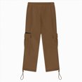 thumbnail image 6 of CAUYDY Kids Casual Sweatpants for Boys Tween Baggy Cargo Pants Teen School Athletic Joggers Elastic Waist Fall Winter Brown Sizes 7-8 Years, 6 of 7