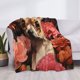 thumbnail image 3 of Fotbe Vintage Red Flower Chihuahua Manta de Franela con Estampado, Manta Ultrasuave para Cama, Sofá, Auto, Hipoalergénica y Antibolitas-80"x60", 3 of 6