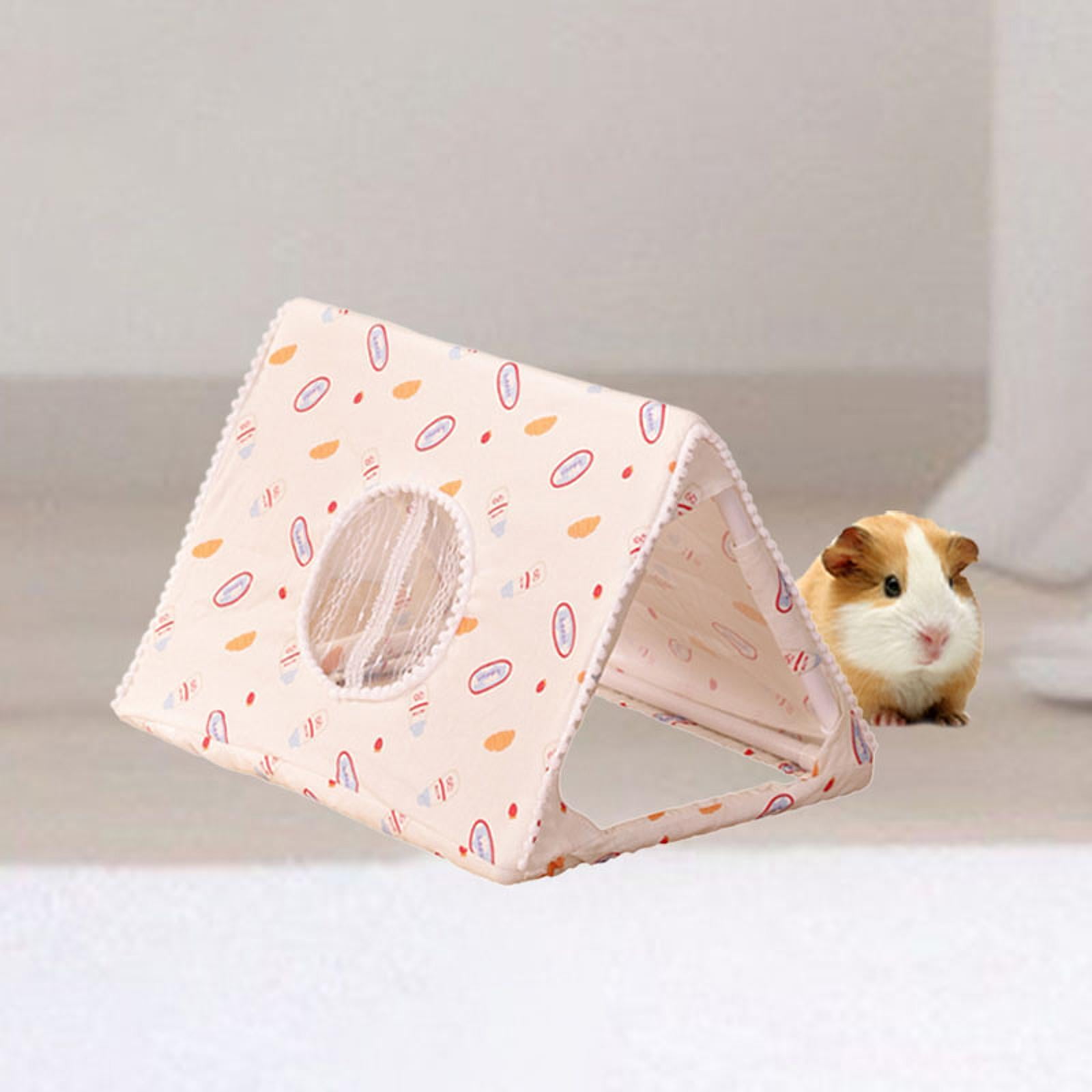 Serenable Guinea Pig Hideout Guinea Pig Tunnel Nest Cage Accessories Small Animal House Rabbits Hideout for Resting Ferrets Chinchillas