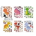 thumbnail image 3 of TIELUTT 12 Sheets Easter Stickers Crafts for Kids Make A Bunny Egg Chick Sheep Games Thick Decal Hydro Stickers Baby Photography Props Set Random Sticker Baby First Year Calendar Stickers, 3 of 8