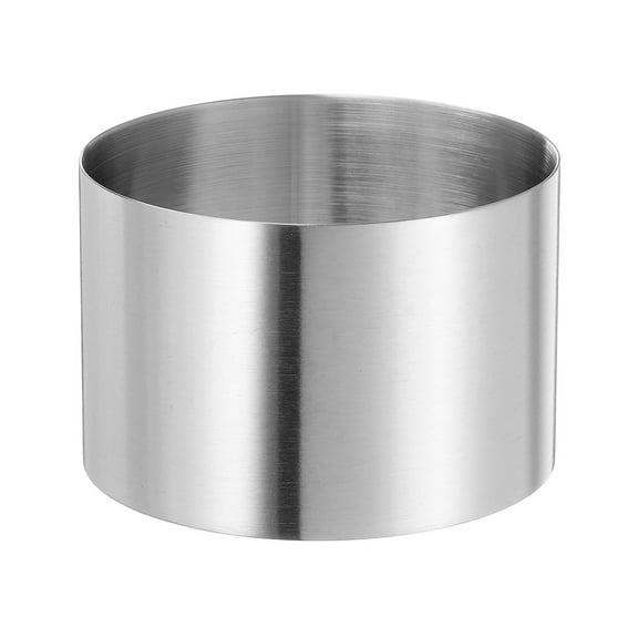 Round Cake Ring 2.95 x 2 Inch Stainless Steel Pastry Mousse Dessert Ring for Baking Cooking Making Tool