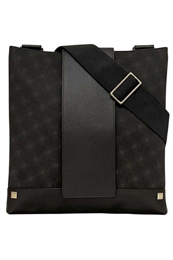 Pre-Owned Dunhill Sidecar Shoulder Bag (ec-24967) in Brown with PVC and Leather. This men's...