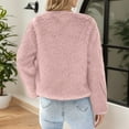thumbnail image 4 of FYDUU Winter Jackets For Women Cropped Coat Long Sleeve Round Neck Elegant Outerwear Warm Thick Jacket Casual Fleece Lined Jackets Trendy Clothing Top, 4 of 7