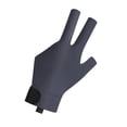 thumbnail image 4 of 3 dedos Glove Billiard Juego informal Ligero Pooker Pool Glove Gris negro izquierdo S, 4 of 8