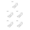 thumbnail image 2 of Justharion 4pcs Cable Clips Desktop Organizer Self -Adhesive Cord Management Wire Holder Data Telephone Line Winder Sleeve White 20pcs 5Set, 2 of 6