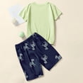 thumbnail image 3 of WOYY Toddler Boys Summer Outfits Cartoon Zebra Short Sleeve T-Shirt Shorts Set, Sizes 3-8, 3 of 7