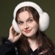 thumbnail image 5 of Orejeras plegables para mujer, orejeras esponjosas para clima frío, diadema cálida para invierno, calentadores de orejas holgados y lindos, 5 of 5