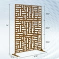 thumbnail image 3 of MAYEERTY 76 in x47 in Decorative Privacy Screen Outdoor Divider with Stand, 3 of 5