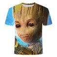 thumbnail image 1 of Marvel Superhelden Groot Film Wächter Der Galaxy Camiseta Sommer Neue 3D Druck Männer Und Frauen Baby Blumentopf Groot Camisetas tops xuanjing unisex, 1 of 2