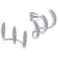 thumbnail image 2 of Aretes de Dama Curve01 1Pza Plata metal zirconia VenDepot, 2 of 2