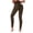 Brown, variant on Women's Butt Lifting Leggings with Button Pockets, High Waist Tummy Control Workout Leggings, Squat Proof Cargo Yoga Pants for Running, Gym and Fitness Pink M