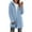 Light Blue, variant on Jalioing Women's Fuzzy Cardigan Fall Winter Long Sleeve Hooded Fleece Coat Thermal Open Front Cardigan Outerwear
