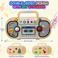 thumbnail image 2 of Radio LED Montessori Busy Board Ansee con interruptores y música, 2 of 7
