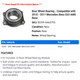 thumbnail image 2 of Rear Wheel Bearing - Compatible with 2010 - 2011 Mercedes-Benz E63 AMG Base, 2 of 2