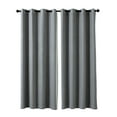 thumbnail image 6 of Sonive Blackout Curtains set of 2 Ultra Lightweight Grommet Top Living Room Bedroom Curtains, Gray, 42"Wx84L"(2 Panels), 6 of 10