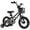 Black, variant on Costway 12" Kid’s Bike with Training Wheels Adjustable Handlebar & Seat Handbrake Black