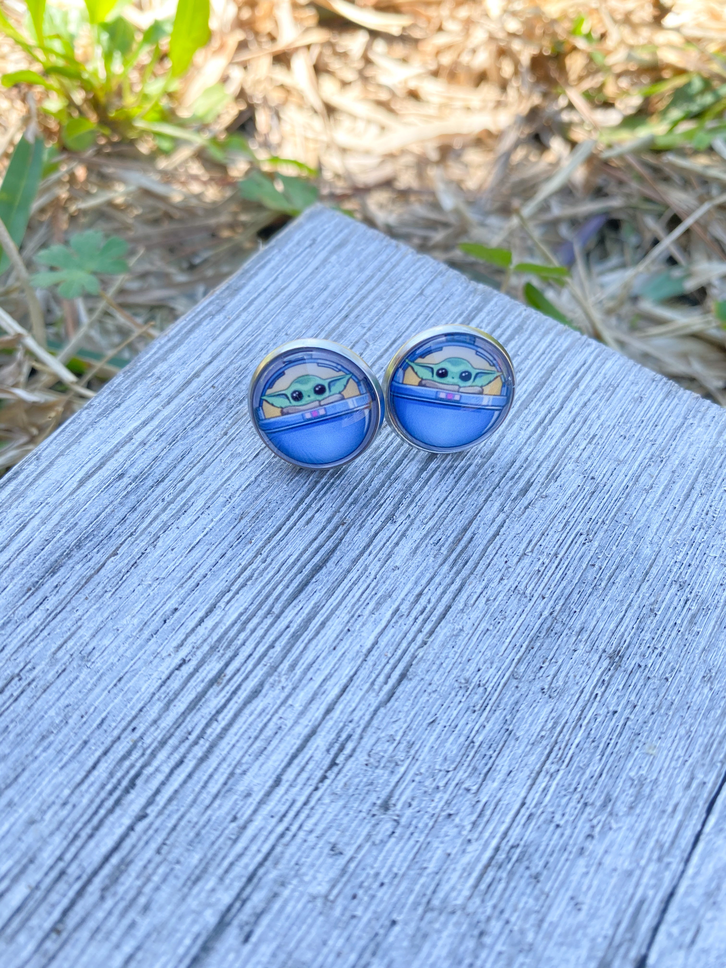 Baby Yoda Stud Earrings