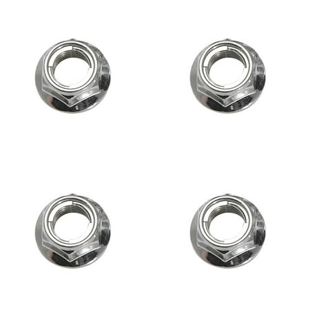 (4 Pack) Tusk Flange Locking Lug Nut 10mm x 1.25mm Thread Pitch w/ 14mm Head For Suzuki King Quad 400FSi Camo 2022-2023 2025