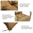 thumbnail image 5 of SHANNA Outdoor Chair Cushions, 2 Pack Tufted Thicken Waterproof Patio Chair Pad Wicker Chair Seat Cushion with Non-Slip Ties for Outdoor Furniture, Khaki, 5 of 12