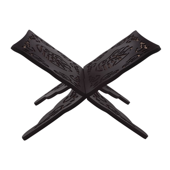 LOLIPPYY Wooden Prayer Book Shelf with Detailed Carvings, Perfect for Home, Office, or Meditation Space