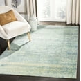 thumbnail image 2 of SAFAVIEH Mystique Durward Distressed Polyester Area Rug, Green/Multi, 4' x 6', 2 of 11
