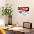 thumbnail image 4 of Metal Sign, Danger Sign - HAZARDOUS WASTE STORAGE FLAMMABLE NO SMOKING, Waterproof, Fade and Scratch Resistant, safety signs, equipment Warning signs, etc, 4 of 7