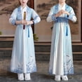 thumbnail image 2 of Chinese Traditional Hanfu Dress Suit for Boys and Girls Han Dynasty Ancient Party Dress Culture Clothing for Halloween, Easter, Christmas Festival, 2 of 9