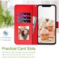 thumbnail image 3 of for iPhone 11 Pro Max Wallet Case,11 Pro Max Phone Case Card Holder Floral Leather Kickstand Flip Cases,Wrist Strap, Closure,Shockproof Protective Cute Cover iPhone 11 Pro Max (Red), 3 of 13