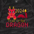 thumbnail image 4 of Inktastic Pixel Style Year of the Dragon 2024 Boys or Girls Baby Bodysuit, 4 of 5
