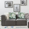 thumbnail image 3 of Nawypu Throw Pillow Covers Green Leaf Watercolor Eucalyptus Branches Floral with Plant Objects White Natural Greenery Twig Cushion Pillowcase Sofa,2 Pcs White, 3 of 6