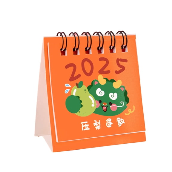 10 Pcs/Set 2025 Calendar Standing Calendar Lovely Fruit Calendar Monthly Calendar Office Calendar Desktop Calendar