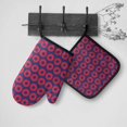 thumbnail image 6 of Fishman Donuts Oven Mitts and Pot Holders Sets,Heat Resistant Non Slip Kitchen Gloves Hot Pads with Inner Cotton Layer for Cooking BBQ Baking Grilling, 6 of 6