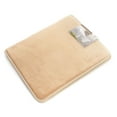 thumbnail image 4 of Clara Clark Bath Mat Bathroom Rug - Absorbent Memory Foam Bath Rugs - Non-Slip, Thick, Cozy Velvet Feel Microfiber Bathrug, Plush Shower, Toilet- Floor Bathmats Carpet - Cream - Large Size 20"x32", 4 of 5