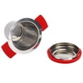 thumbnail image 4 of Tea Filter, Reusable  Stainless Steel Fine Mesh Non- Tea Infuser With Lid For Home Stainless Steel,Red Silicone+Stainless Steel, 4 of 8