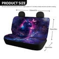 thumbnail image 4 of FUIALDOLG Galaxy Cat, Non-Slip Back Seat Protectors Set of 2, Waterproof All Weather Car Rear Bench Seat Cover for Auto Car Interior, 4 of 7
