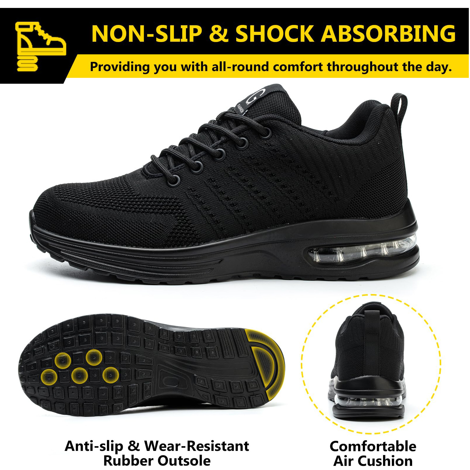 XQJ Steel Toe Anti-Puncture Slip-Resistant Safety Shoe photo 3