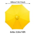 thumbnail image 2 of 6-Rib 3m Outdoor Garden Umbrella Replacement Fabric P L, 6 Ribs Umbrella Replacement 10ft Patio Umbrella Replacement Cloth Outdoor Garden Parasol Replacement Fabric, 2 of 8