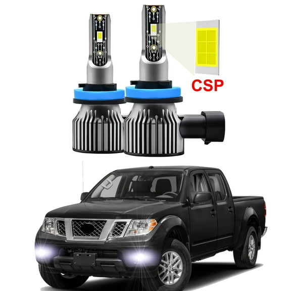 2pcs LED Fog Lights Fits For Nissan Frontier 2005-2025 6000K White Fog LED Bulbs