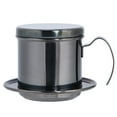 thumbnail image 2 of Stainless Steel Coffee Drip Filters, Portable Single Cup Coffee Maker Pot with Handle and Lids Coffee Drip Brewer for Home Kitchen Office Outdoor Camping, 2 of 7